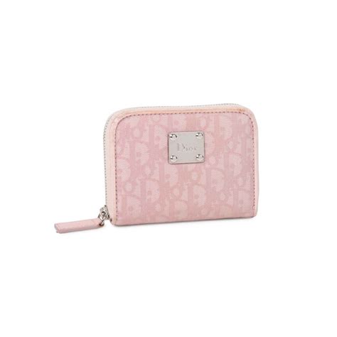 dior pink monogram wallet